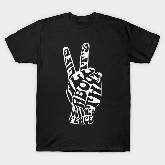 Van Life It's All About The Journey Peace T-Shirt by Van Life Travel Adventure